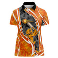 Perth Scorchers Women Polo Shirt Flaming Lightning Storm Geometric Sports Mascot Art
