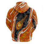 Perth Scorchers Zip Hoodie Flaming Lightning Storm Geometric Sports Mascot Art