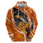 Perth Scorchers Zip Hoodie Flaming Lightning Storm Geometric Sports Mascot Art