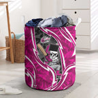 Sydney Sixers Laundry Basket Flaming Lightning Storm Geometric Sports Mascot Art