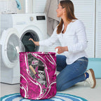 Sydney Sixers Laundry Basket Flaming Lightning Storm Geometric Sports Mascot Art