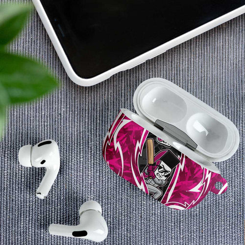 Sydney Sixers AirPods Case Flaming Lightning Storm Geometric Sports Mascot Art