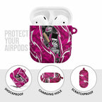 Sydney Sixers AirPods Case Flaming Lightning Storm Geometric Sports Mascot Art