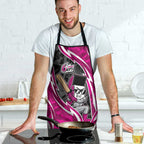 Sydney Sixers Apron Flaming Lightning Storm Geometric Sports Mascot Art