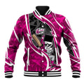 Sydney Sixers Baseball Jacket Flaming Lightning Storm Geometric Sports Mascot Art