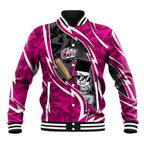 Sydney Sixers Baseball Jacket Flaming Lightning Storm Geometric Sports Mascot Art