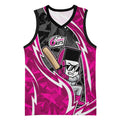 Sydney Sixers Basketball Jersey Flaming Lightning Storm Geometric Sports Mascot Art