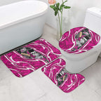 Sydney Sixers Bathroom Set Flaming Lightning Storm Geometric Sports Mascot Art