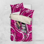 Sydney Sixers Bedding Set Flaming Lightning Storm Geometric Sports Mascot Art