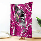 Sydney Sixers Blanket Flaming Lightning Storm Geometric Sports Mascot Art