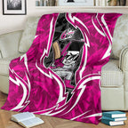 Sydney Sixers Blanket Flaming Lightning Storm Geometric Sports Mascot Art