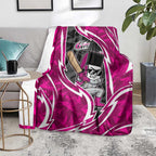Sydney Sixers Blanket Flaming Lightning Storm Geometric Sports Mascot Art