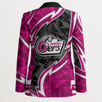 Sydney Sixers Blazer Flaming Lightning Storm Geometric Sports Mascot Art