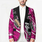 Sydney Sixers Blazer Flaming Lightning Storm Geometric Sports Mascot Art
