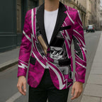 Sydney Sixers Blazer Flaming Lightning Storm Geometric Sports Mascot Art