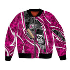 Sydney Sixers Bomber Jacket Flaming Lightning Storm Geometric Sports Mascot Art