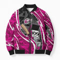 Sydney Sixers Bomber Puffer Jacket Flaming Lightning Storm Geometric Sports Mascot Art