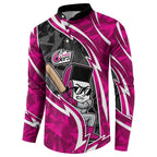 Sydney Sixers Button Sweatshirt Flaming Lightning Storm Geometric Sports Mascot Art