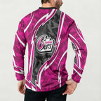 Sydney Sixers Button Sweatshirt Flaming Lightning Storm Geometric Sports Mascot Art