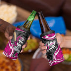 Sydney Sixers 4 in 1 Can Cooler Tumbler Flaming Lightning Storm Geometric Sports Mascot Art