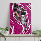 Sydney Sixers Canvas Wall Art Flaming Lightning Storm Geometric Sports Mascot Art