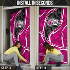 Sydney Sixers Door Cover Flaming Lightning Storm Geometric Sports Mascot Art