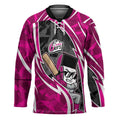 Sydney Sixers Hockey Jersey Flaming Lightning Storm Geometric Sports Mascot Art