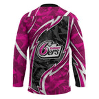 Sydney Sixers Hockey Jersey Flaming Lightning Storm Geometric Sports Mascot Art