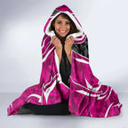 Sydney Sixers Hooded Blanket Flaming Lightning Storm Geometric Sports Mascot Art