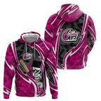 Sydney Sixers Hoodie Flaming Lightning Storm Geometric Sports Mascot Art