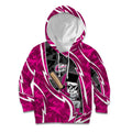 Sydney Sixers Kid Hoodie Flaming Lightning Storm Geometric Sports Mascot Art