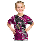 Sydney Sixers Kid T Shirt Flaming Lightning Storm Geometric Sports Mascot Art