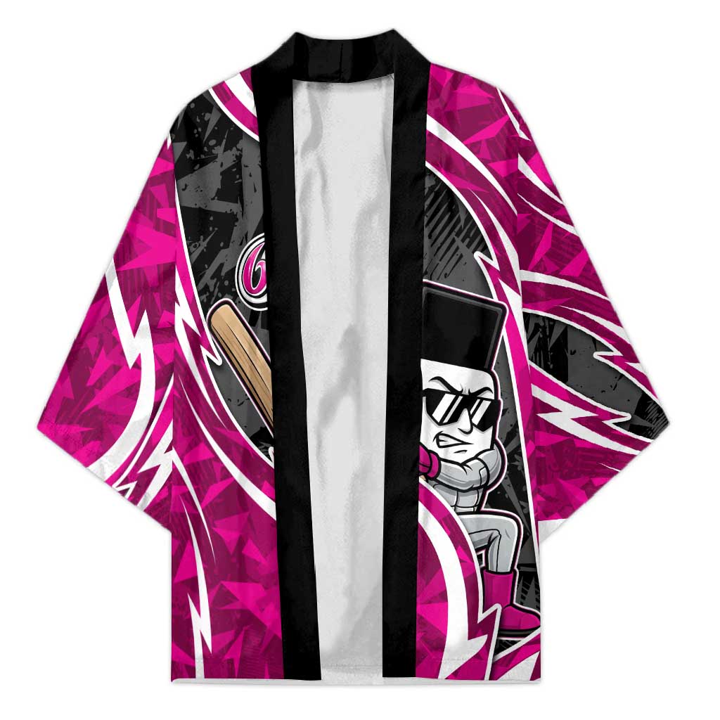 Sydney Sixers Kimono Flaming Lightning Storm Geometric Sports Mascot Art