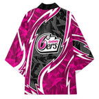 Sydney Sixers Kimono Flaming Lightning Storm Geometric Sports Mascot Art