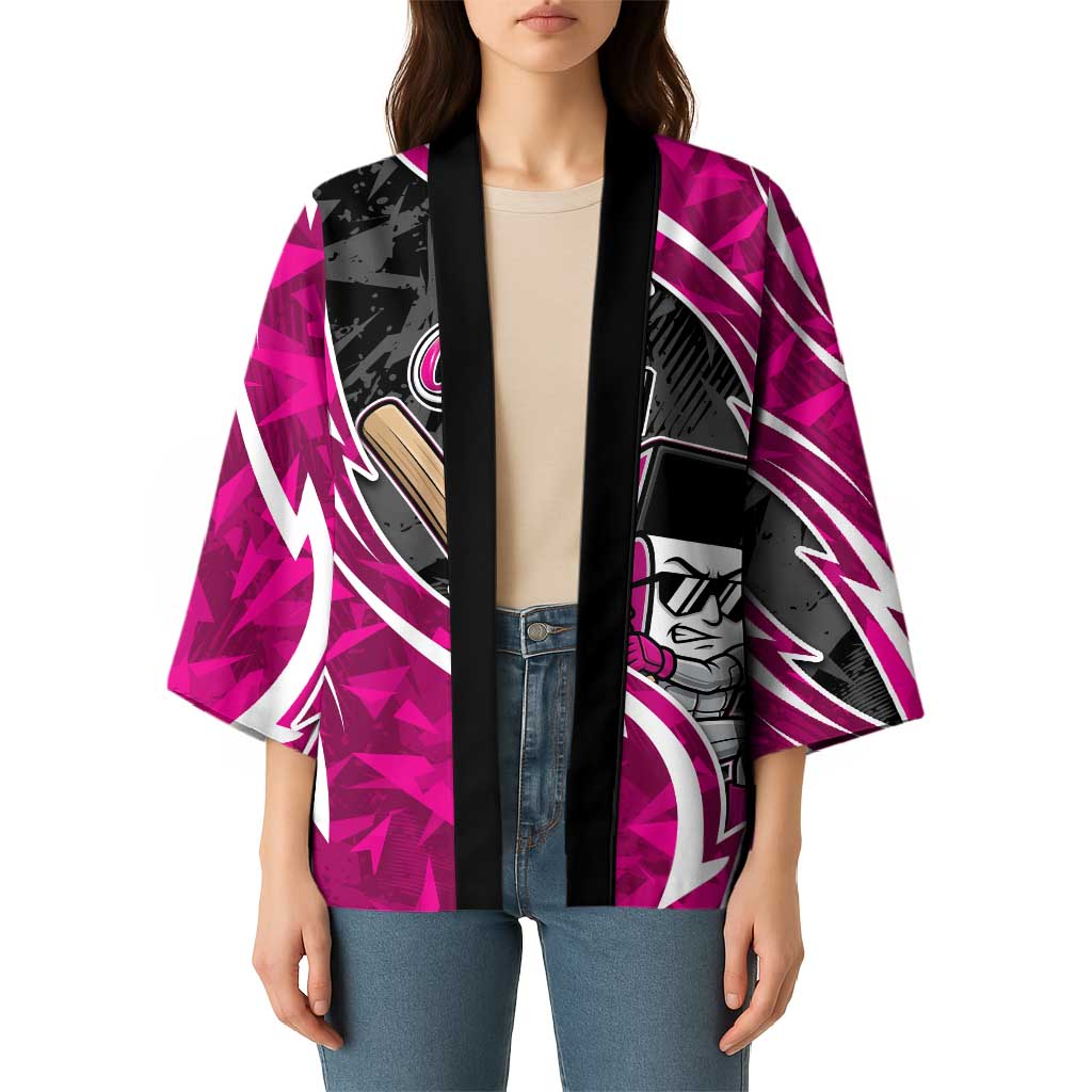 Sydney Sixers Kimono Flaming Lightning Storm Geometric Sports Mascot Art