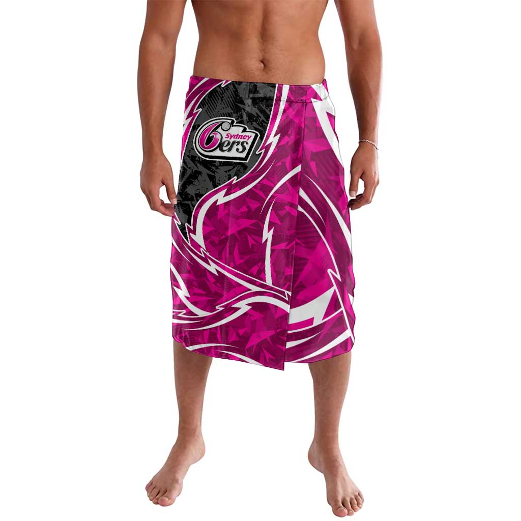 Sydney Sixers Lavalava Flaming Lightning Storm Geometric Sports Mascot Art
