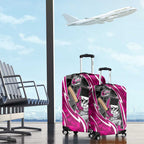 Sydney Sixers Luggage Cover Flaming Lightning Storm Geometric Sports Mascot Art