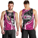 Sydney Sixers Men Tank Top Flaming Lightning Storm Geometric Sports Mascot Art