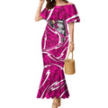Sydney Sixers Mermaid Dress Flaming Lightning Storm Geometric Sports Mascot Art