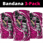 Sydney Sixers Neck Gaiter Flaming Lightning Storm Geometric Sports Mascot Art