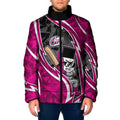 Sydney Sixers Padded Jacket Flaming Lightning Storm Geometric Sports Mascot Art