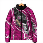Sydney Sixers Padded Jacket Flaming Lightning Storm Geometric Sports Mascot Art