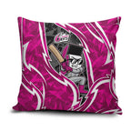 Sydney Sixers Pillow Cover Flaming Lightning Storm Geometric Sports Mascot Art