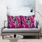 Sydney Sixers Pillow Cover Flaming Lightning Storm Geometric Sports Mascot Art