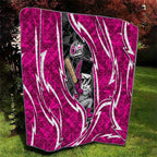 Sydney Sixers Quilt Flaming Lightning Storm Geometric Sports Mascot Art