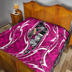 Sydney Sixers Quilt Flaming Lightning Storm Geometric Sports Mascot Art