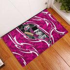 Sydney Sixers Rubber Doormat Flaming Lightning Storm Geometric Sports Mascot Art