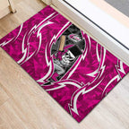 Sydney Sixers Rubber Doormat Flaming Lightning Storm Geometric Sports Mascot Art