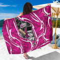 Sydney Sixers Sarong Flaming Lightning Storm Geometric Sports Mascot Art