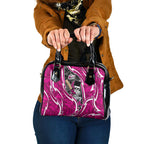 Sydney Sixers Shoulder Handbag Flaming Lightning Storm Geometric Sports Mascot Art